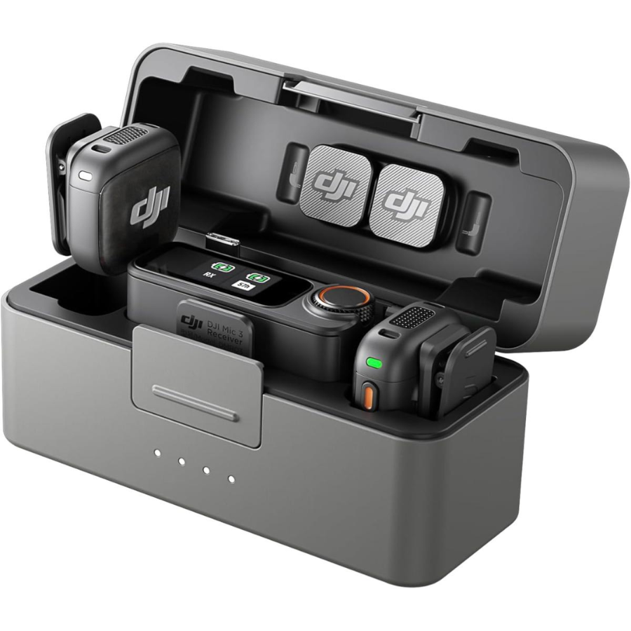 Dji Mic 3- All-in-One Audio Recording with Advanced Active Noise Cancelling