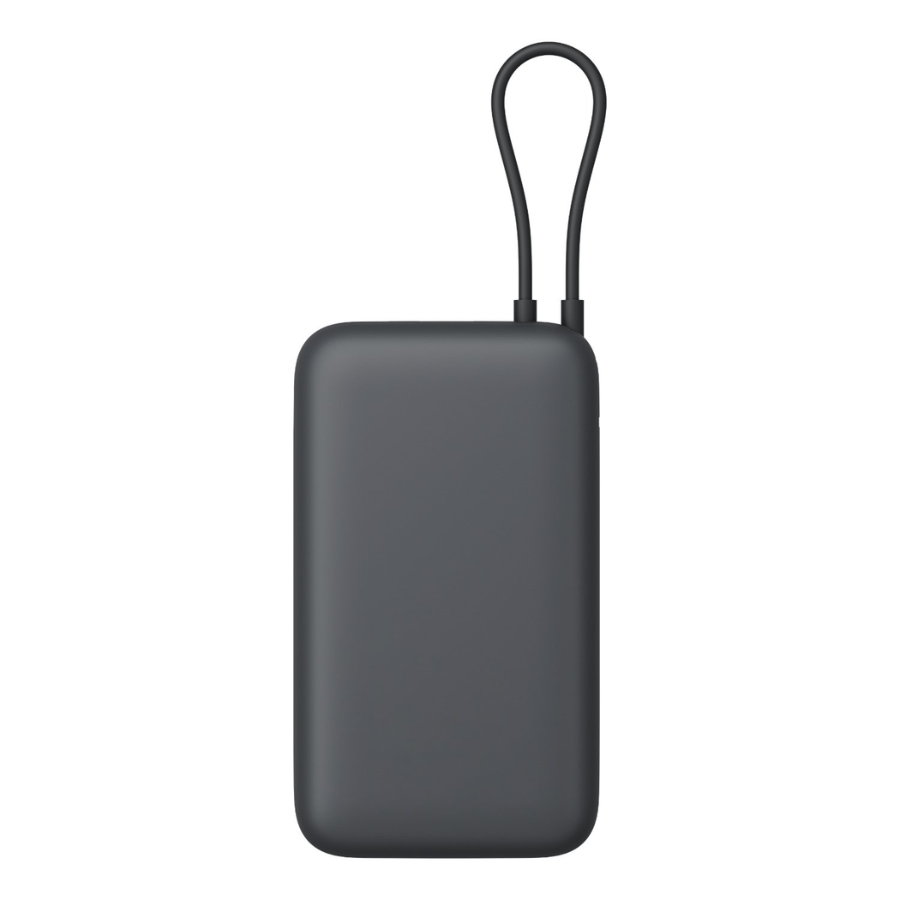 Xiaomi 20,000mAh Power Bank - 22.5W Fast Charging with Built-In USB-C Cable