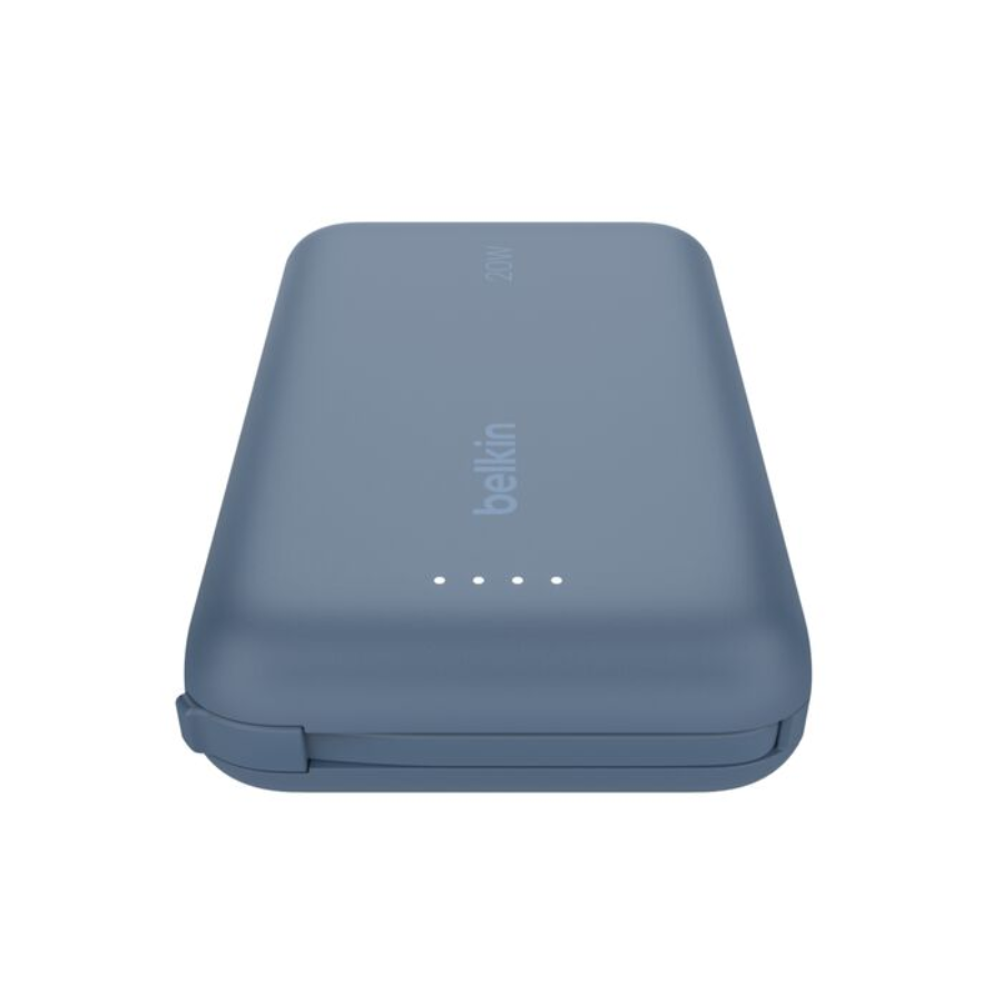 Belkin 10,000mAh Power Bank with Integrated USB-C Cable Portable Fast Charging Battery Pack