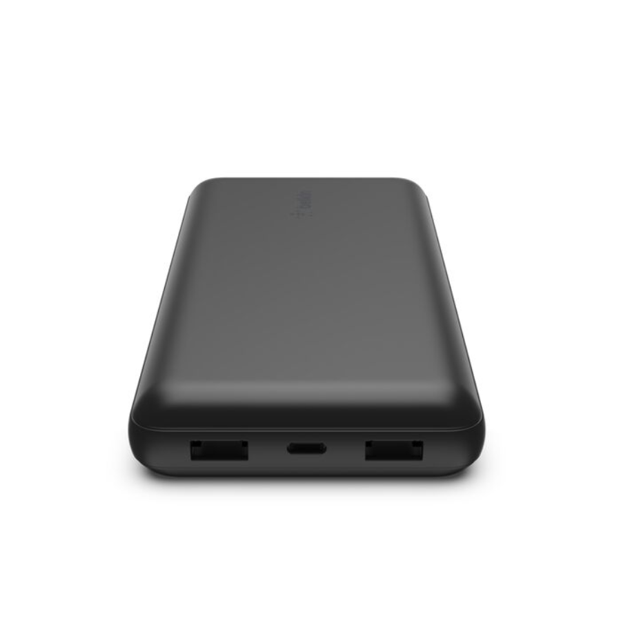 Belkin 20,000mAh Battery Pack - High-Capacity Portable Charger with Triple Port Output