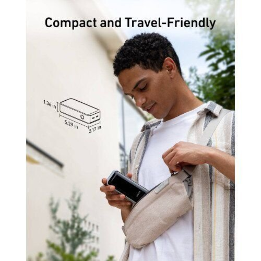 Anker Prime 723 Power Bank (Fusion) 12,000mAh - 2-in-1 Hybrid Fast Charger, Mac Compatible, and Dual USB-C Ports