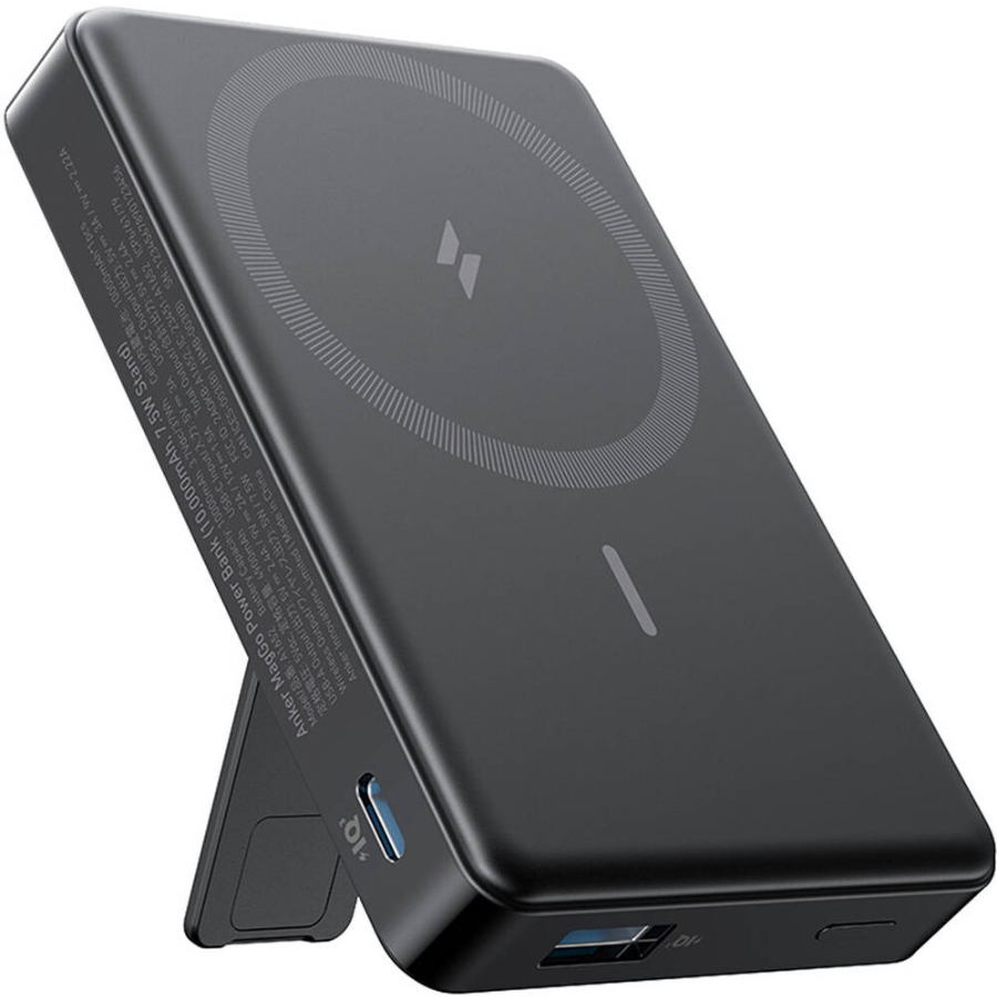 Anker MagGo Ultra-Slim Power Bank 10,000mAh - 15W Fast Wireless Charging, MagSafe Compatible, and Ultra-Thin Design