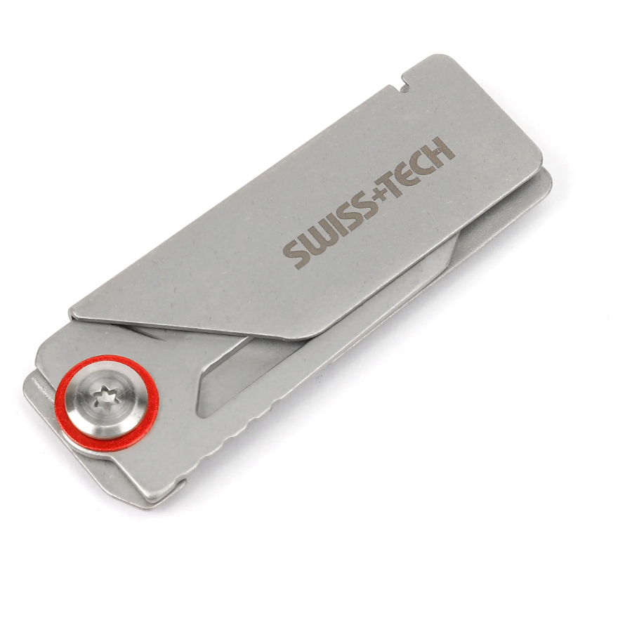 Swiss Tech camping knife ST014010 - Sharp Stainless Steel Blade, Compact Lightweight Design for Everyday Carry (EDC) & Outdoor