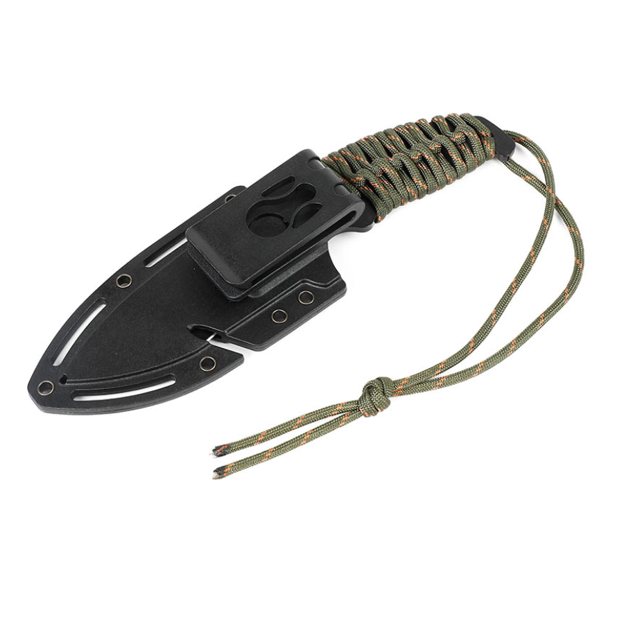Swiss Tech camping Fixed Blade Knife ST011005- High-Quality Stainless Steel, Rugged Design for Heavy Duty & Outdoor Use with Protective Sheath
