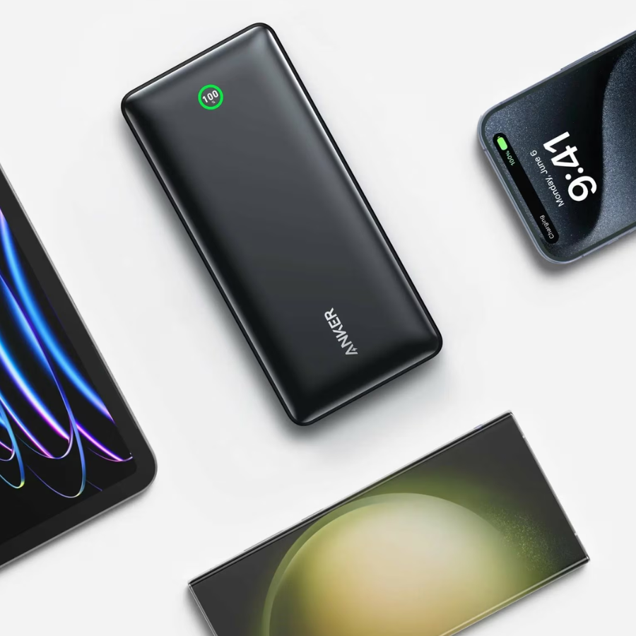 Anker Nano Power Bank 20,000mAh - 30W PD Fast Charging with Smart Digital Display - Black