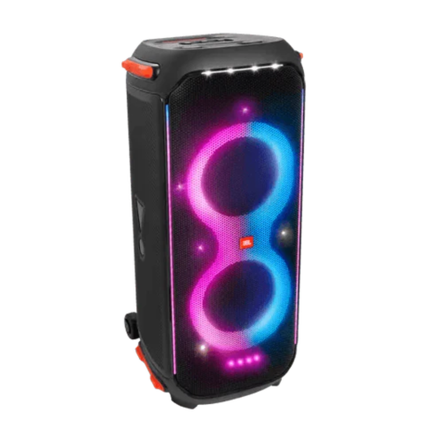 JBL PartyBox 710 Portable Bluetooth Speaker - 800W JBL Pro Sound, Dynamic Light Show, IPX4 Splashproof & Built-in Wheels - Black