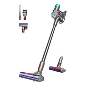 Dyson V8 Absolute HEPA Cordless Vacuum - Powerful Suction, Whole-Machine HEPA Filtration, Fluffy Cleaner Head for Hard Floors - Silver