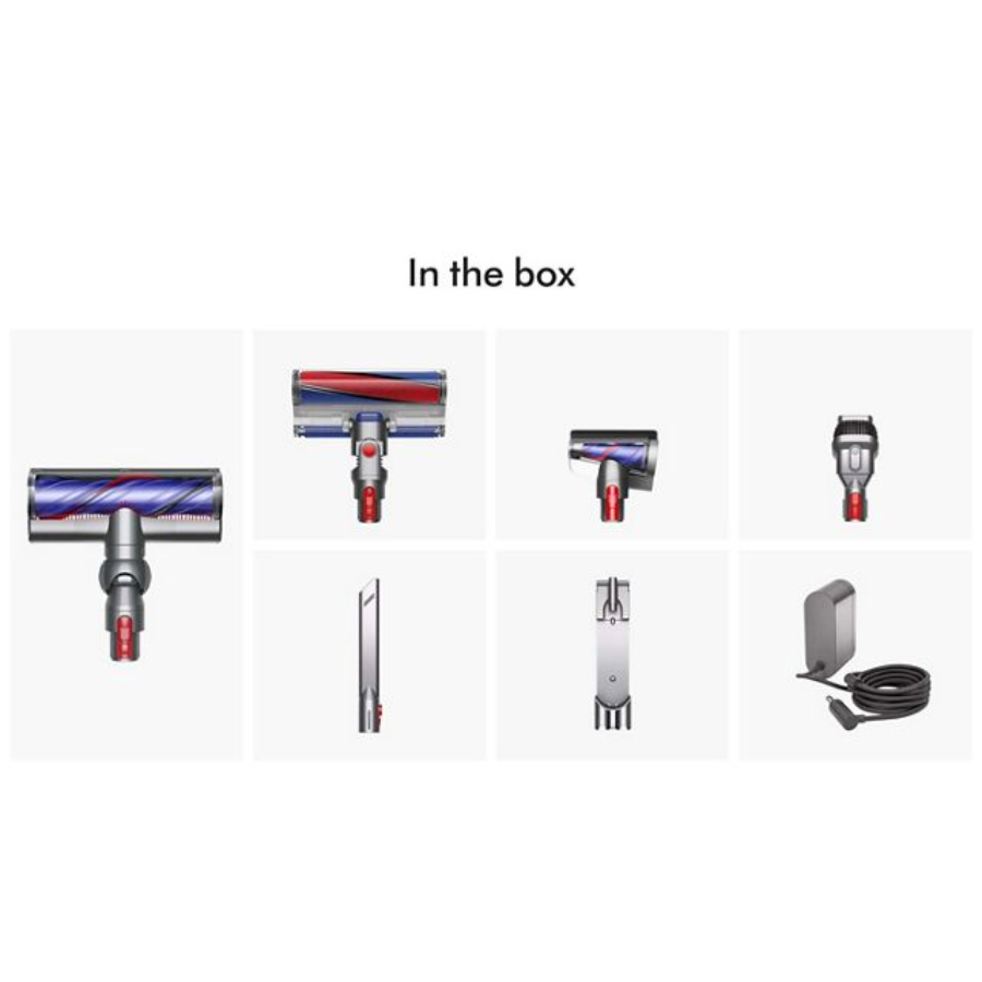 Dyson V8 Absolute HEPA Cordless Vacuum - Powerful Suction, Whole-Machine HEPA Filtration, Fluffy Cleaner Head for Hard Floors - Silver