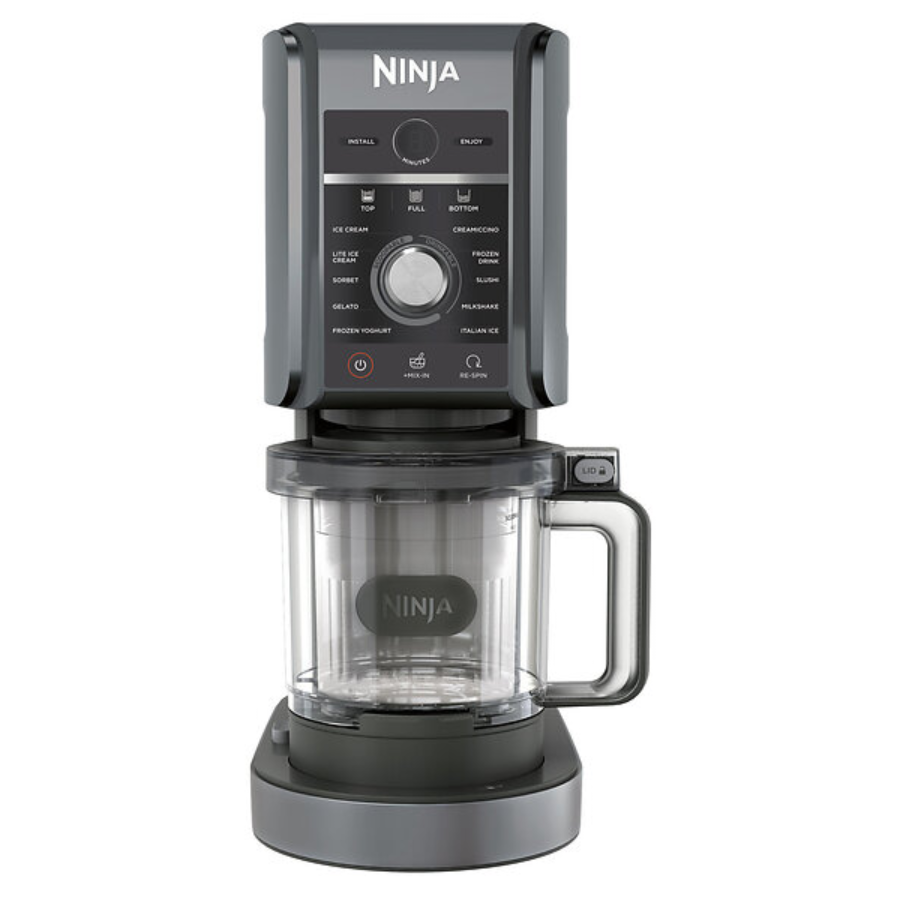 Ninja CREAMi Deluxe 11-in-1 Ice Cream & Frozen Treat Maker - Extra Large Capacity, 11 One-Touch Programs, Creamify Technology - Silver/Black