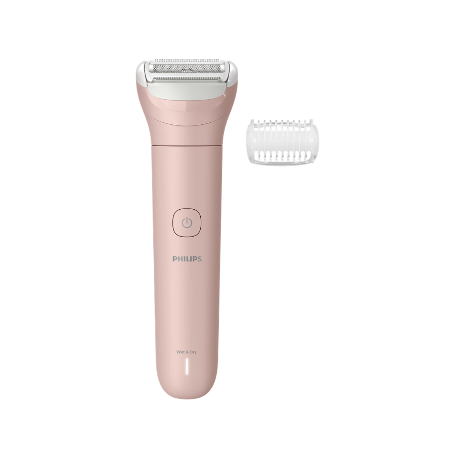 Philips Lady Shaver Series 6000 - Cordless Wet & Dry Electric Shaver, Gentle Shave with 3 Accessories