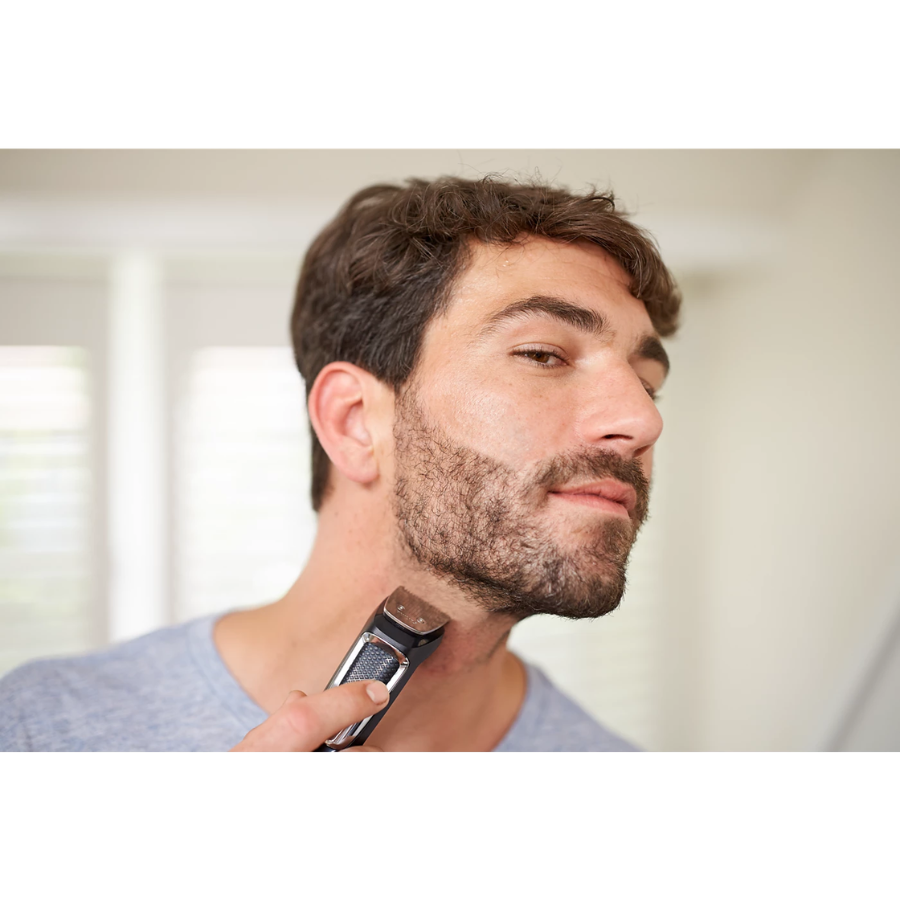 Philips Multigroom 3000 Series - 9-in-1 All-in-One Trimmer for Face & Hair, Self-Sharpening Steel Blades, 60 Minutes Runtime