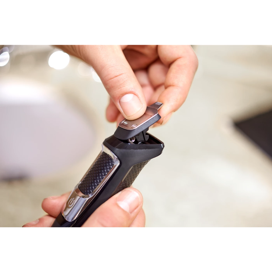 Philips Multigroom 3000 Series - 9-in-1 All-in-One Trimmer for Face & Hair, Self-Sharpening Steel Blades, 60 Minutes Runtime