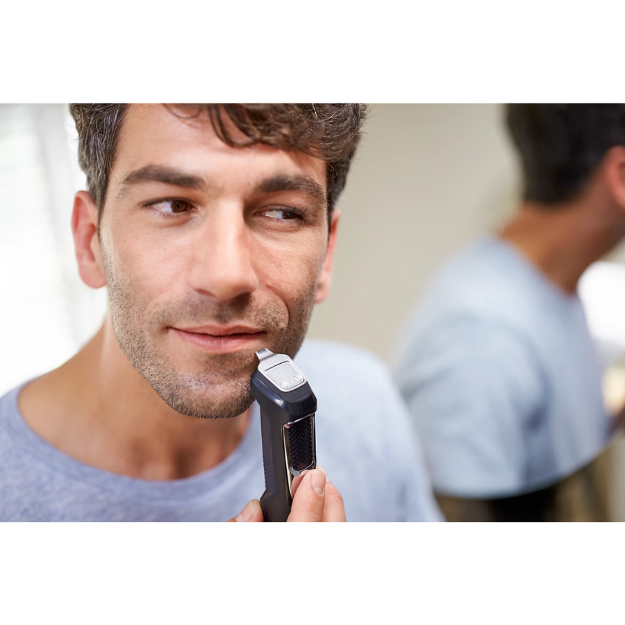 Philips Multigroom 3000 Series - 9-in-1 All-in-One Trimmer for Face & Hair, Self-Sharpening Steel Blades, 60 Minutes Runtime
