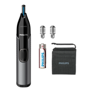 Philips Nose Trimmer Series 3000 - Nose, Ear & Eyebrow Trimmer, Protective Guard Technology, Dual-Sided Blades, Fully Washable