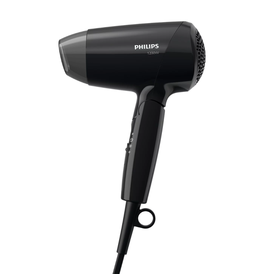Philips EssentialCare Hair Dryer - 1200W, Foldable Design for Travel, ThermoProtect Temperature Setting