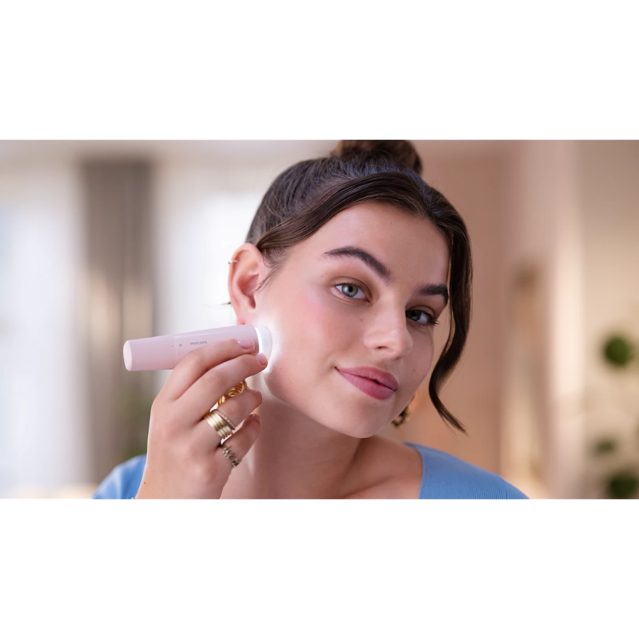 Philips Facial Hair Remover Series 5000 - Compact Design for Smooth Skin, Built-in StarLight, Gentle Shaving Head for Sensitive Skin