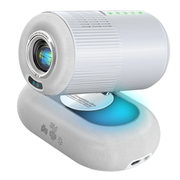 Promate 3in1 Beamer-250R Smart Home Projector - Native 1080p Full HD, 250 Lumens, Android OS & Wireless Screen Mirroring