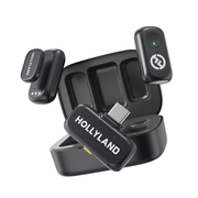 Hollyland LARK A1 Duo 2-Person Wireless Microphone System - 48kHz/24-bit Audio, Intelligent Noise Cancellation & 200m Range