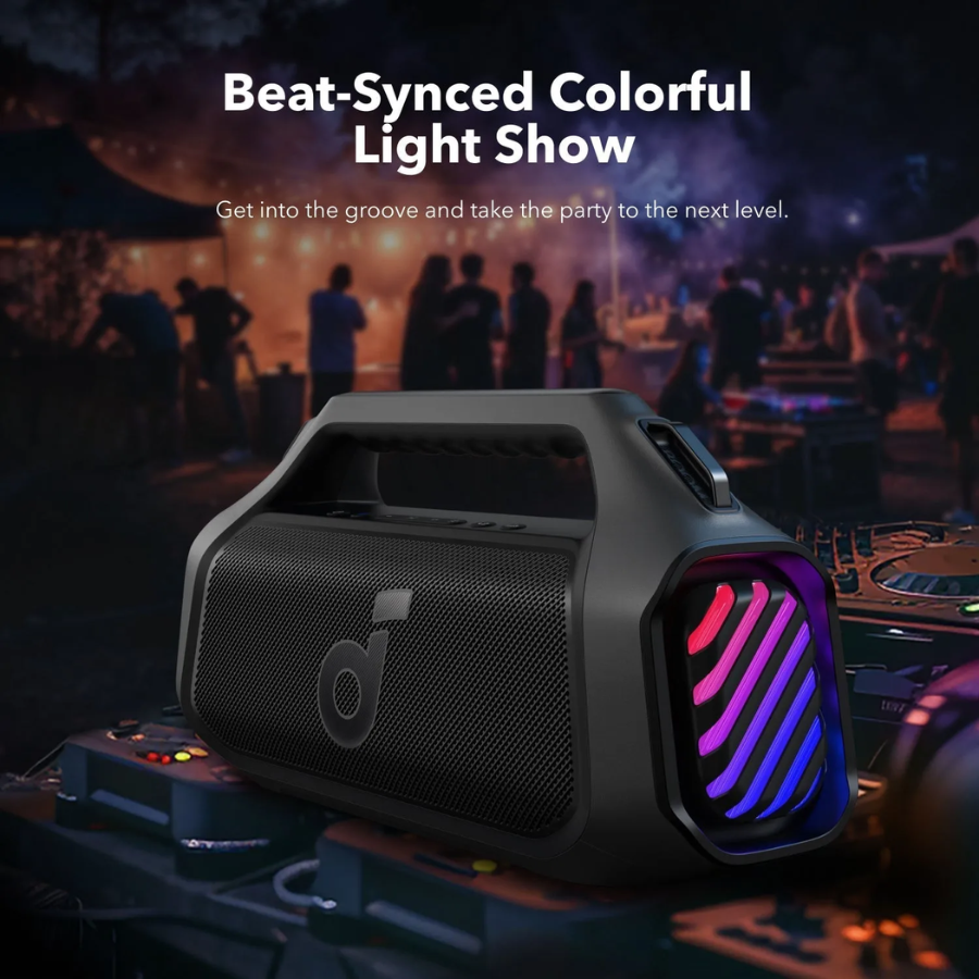 Anker Soundcore Boom 2 Plus Portable Bluetooth Speaker - 140W Max Output, BassUp 2.0 Technology & IPX7 Waterproof
