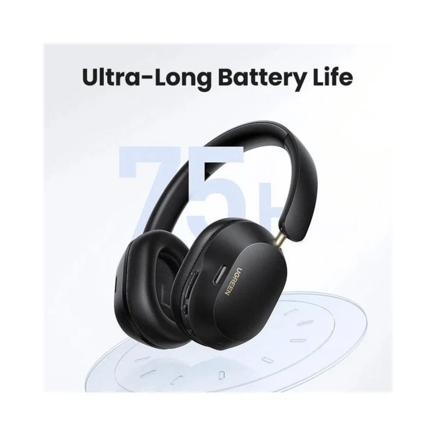 Ugreen HiTune Max5C ANC Wireless Headphones - Over-Ear Bluetooth Earphones, Hi-Res Audio, 75H Playtime & AI Call Noise Cancellation