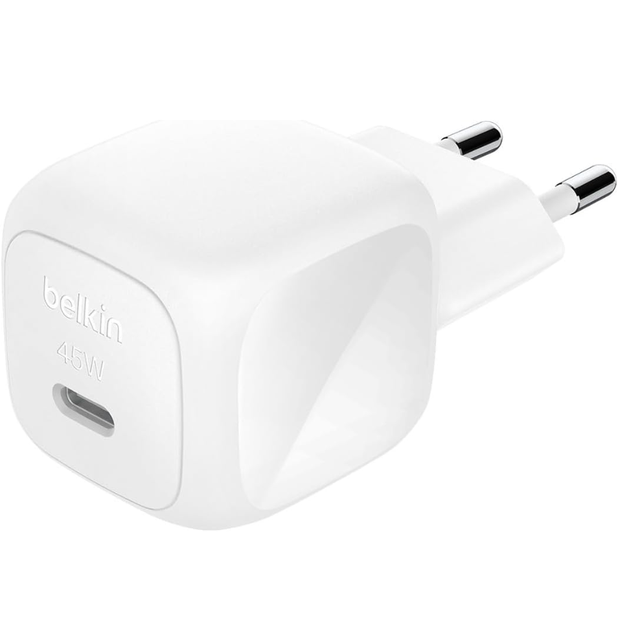 Belkin BoostCharge Compact 45W USB C Wall Charger with 1m USB C Cable