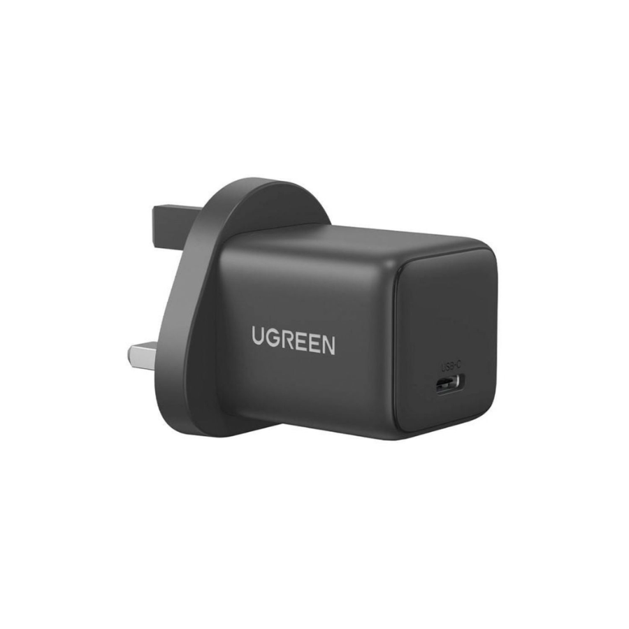 Ugreen Nexode 20W GaN USB-C Fast Charger - Power Delivery (PD) Wall Charger for iPhone & Android, Compact Design (Grey)