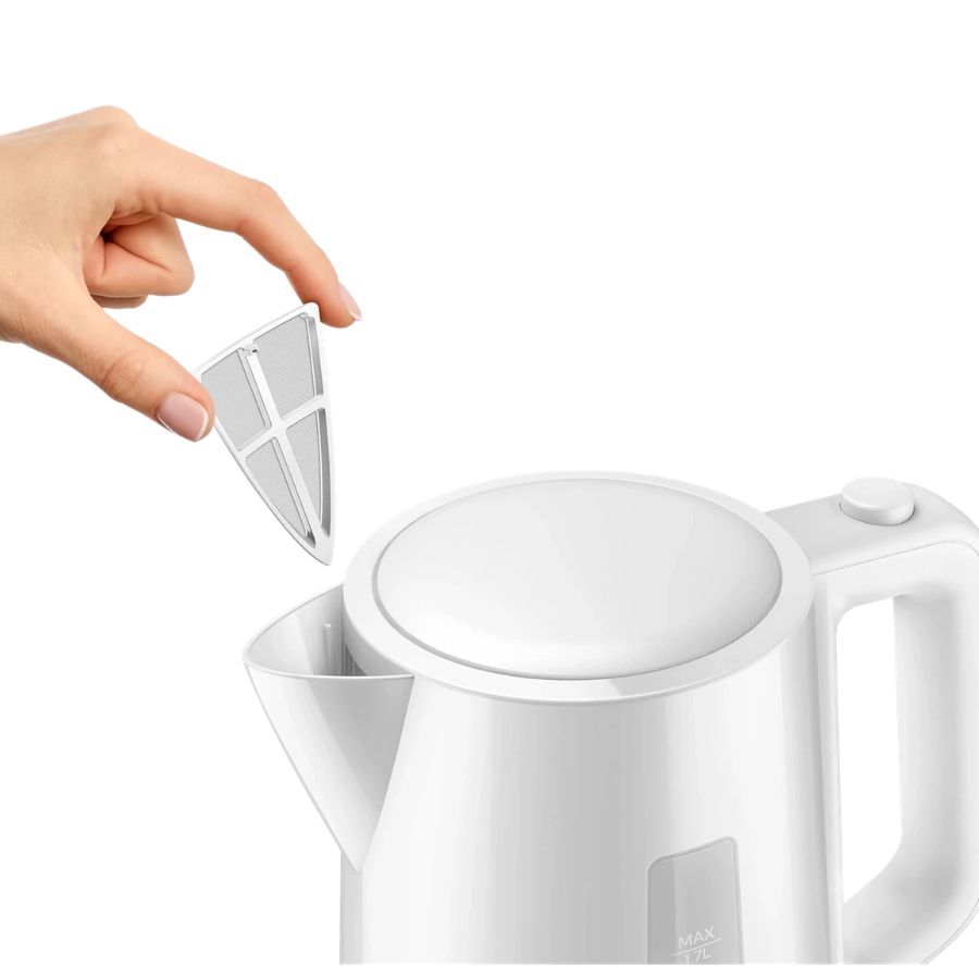 Philips Plastic Kettle Series 3000 - 1.7L Capacity, Easy-to-Fill Spring Lid, Indicator Light & Multi-Safety System