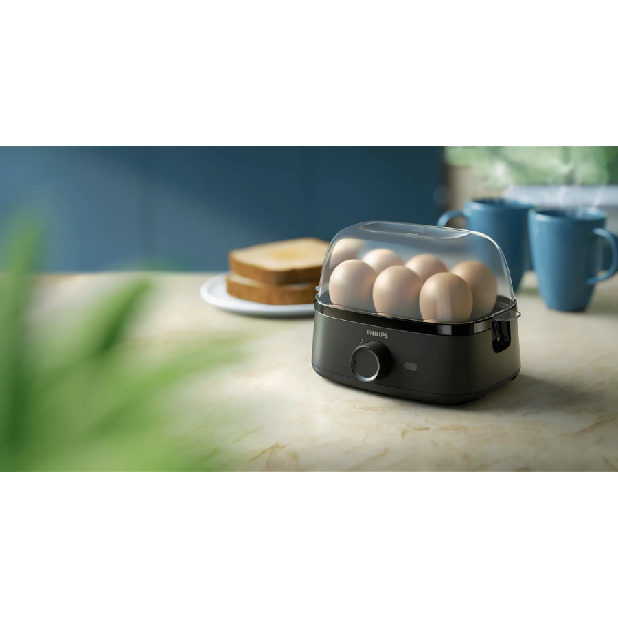 Philips Egg Cooker 3000 Series HD9137 Perfectly Cooked Eggs Every Day with Poached Egg Accessory