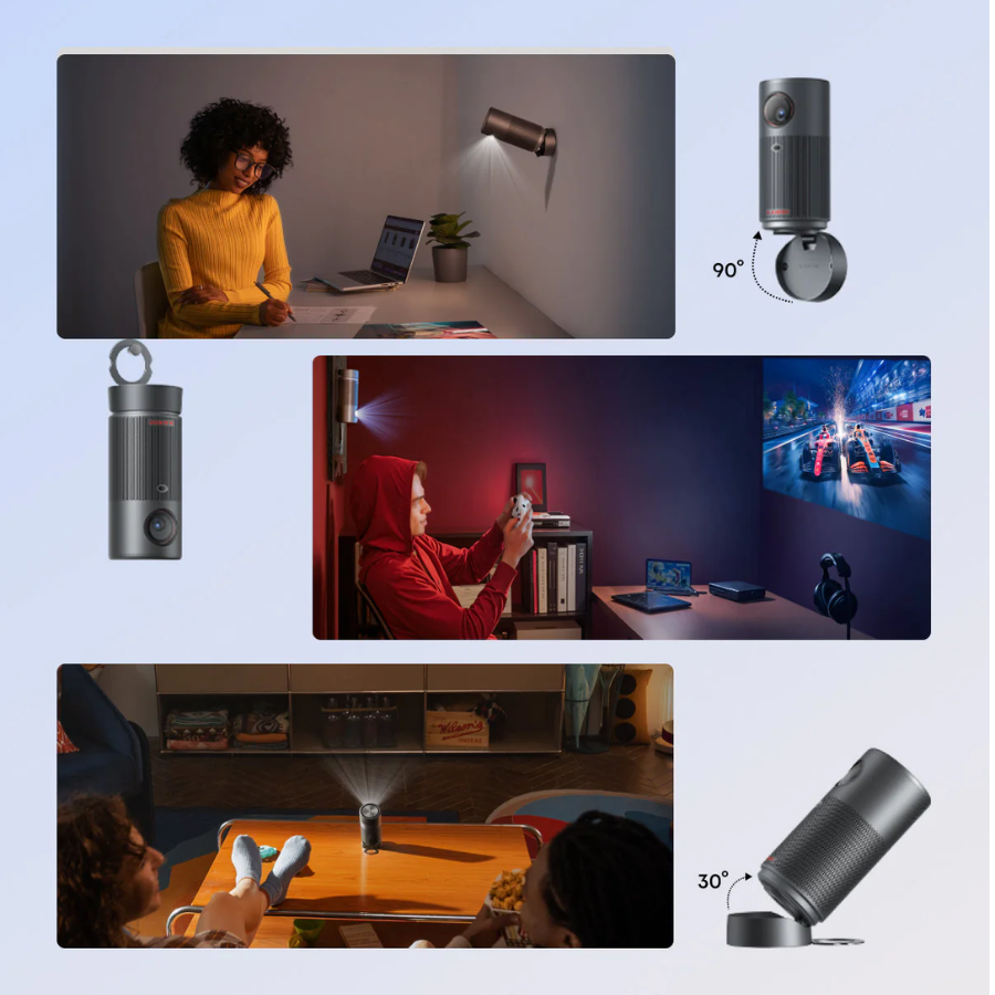 Nebula Capsule Air Portable Projector D4112 Smart Mini Projector with Built In Speaker and Rechargeable Battery