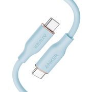 Anker PowerLine III Flow USB C to USB C Cable 100W Max Power Delivery 0.9m 3ft Super Soft Tangle Free Charging Cable