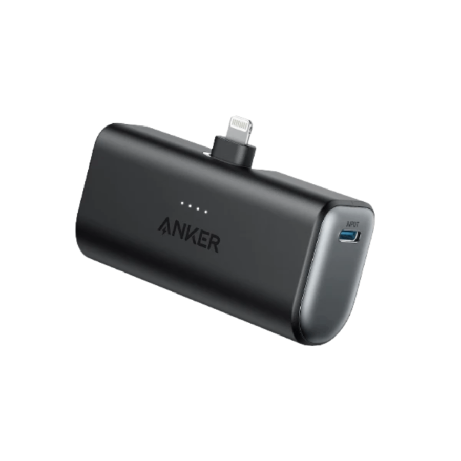 Anker Nano Power Bank 5000mAh with Built In Lightning Connector Ultra Compact Pocket Size Portable Charger