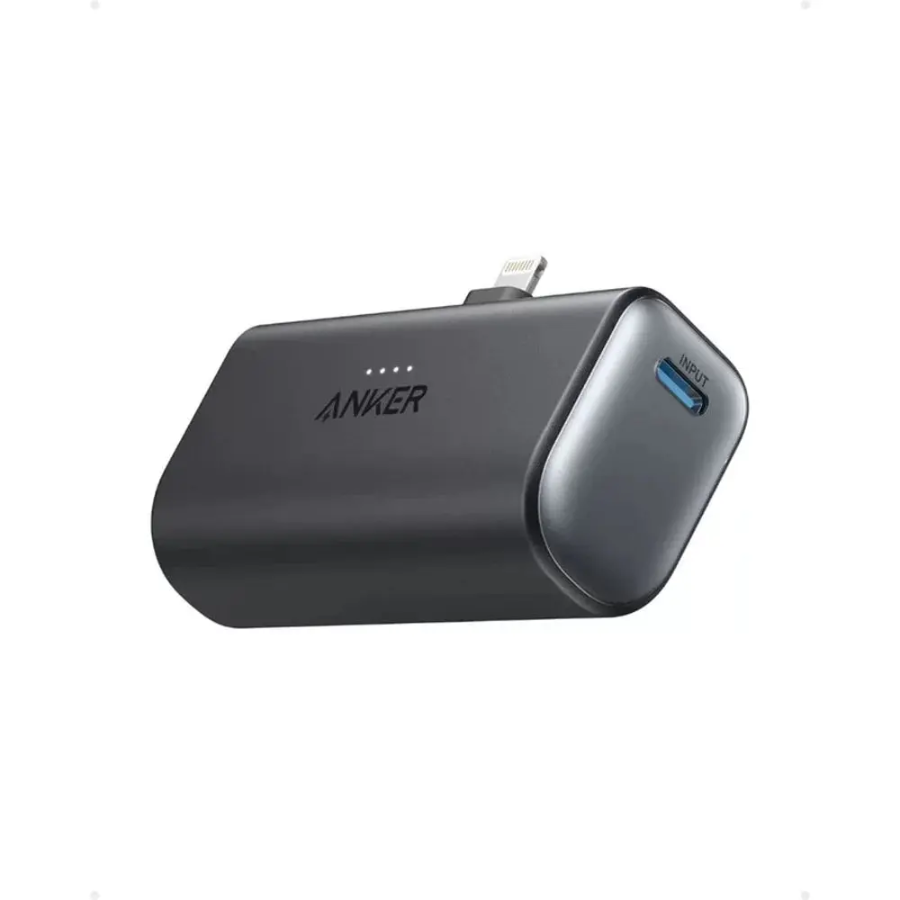Anker Nano Power Bank 5000mAh with Built In Lightning Connector Ultra Compact Pocket Size Portable Charger
