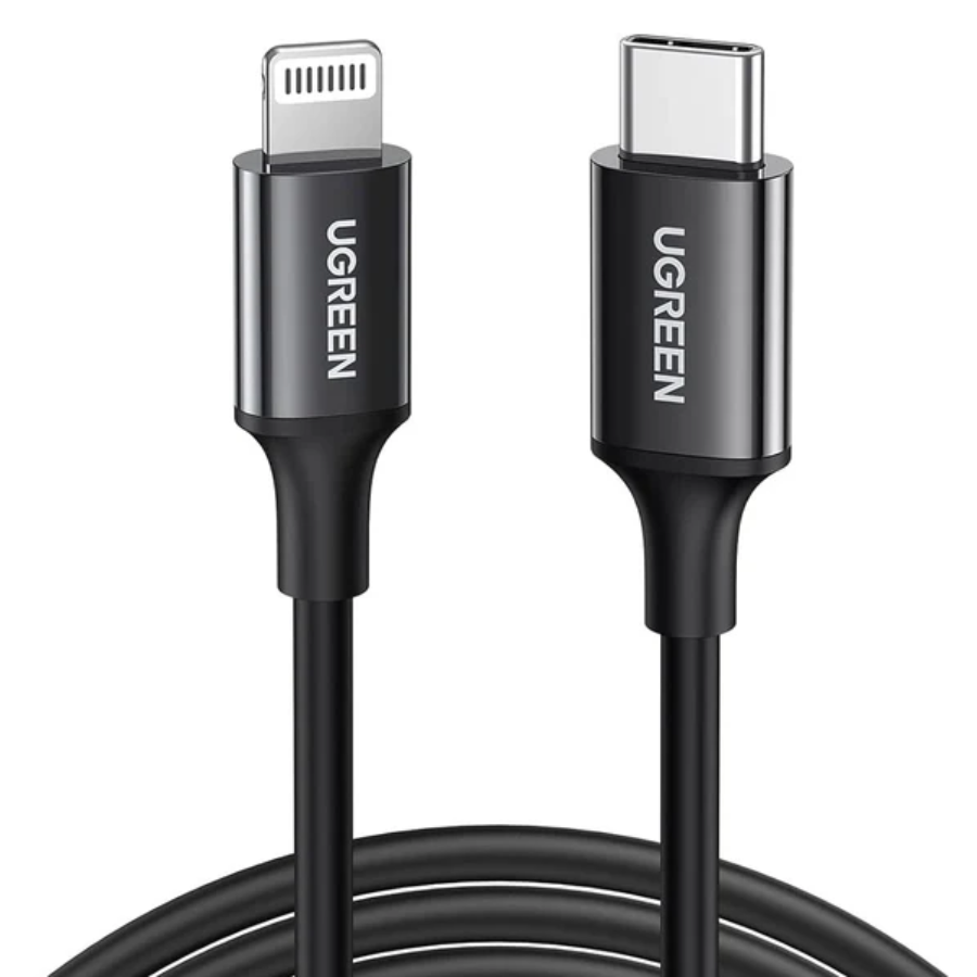 Ugreen USB C to Lightning Charging and Data Sync Cable 20W Power Delivery 1m Length Premium Smart Chip Cord