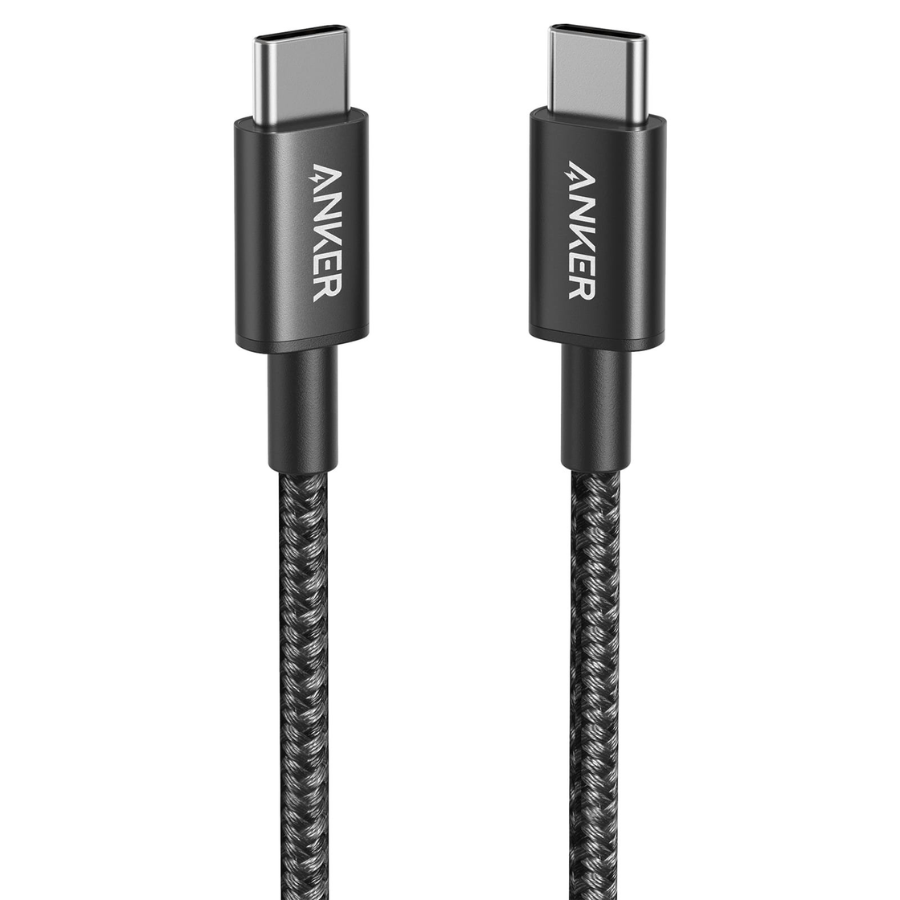 Anker 322 USB C to USB C Charging and Data Sync Nylon Braided Cable 60W Power Delivery 3ft Length Premium Cord