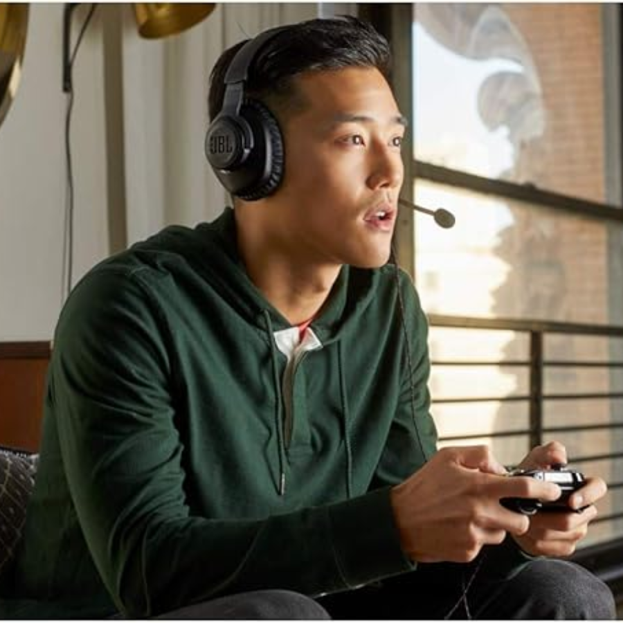 JBL Quantum 100 Wired Over-Ear Gaming Headphones Type-C