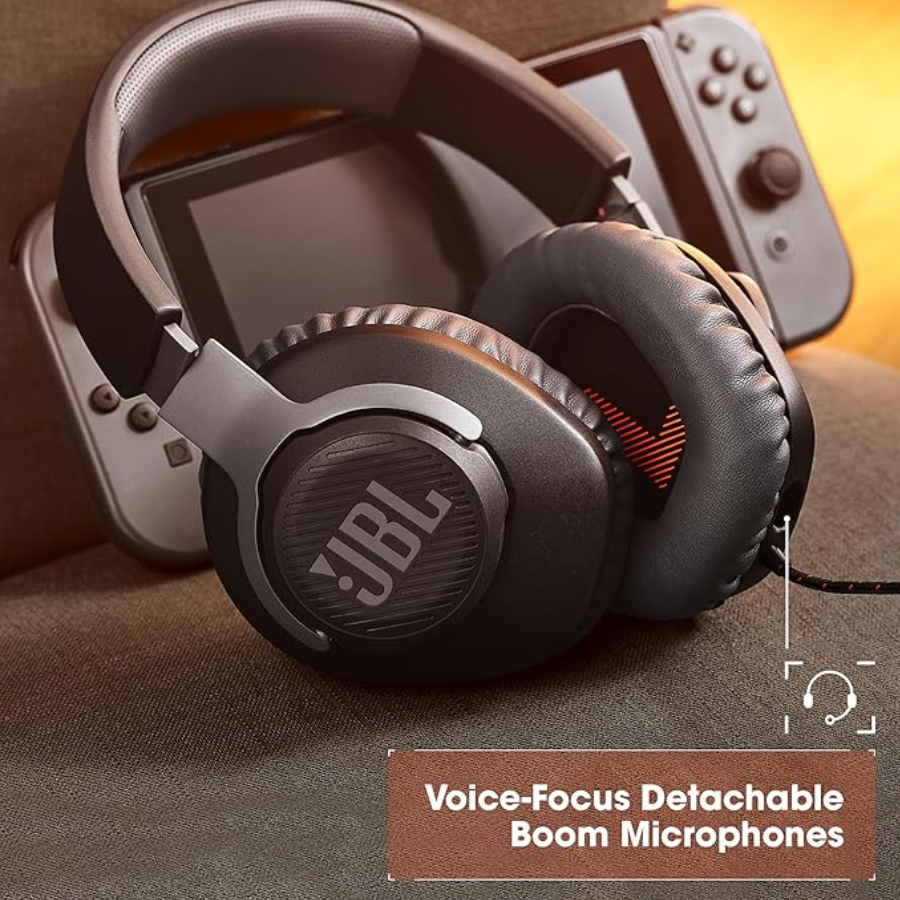 JBL Quantum 100 Wired Over-Ear Gaming Headphones Type-C