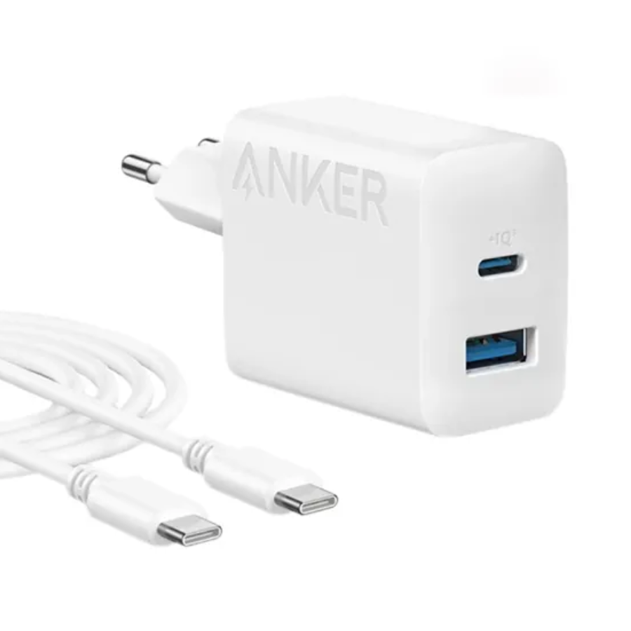 Anker 20W 2-Port Compact Wall Fast Charger - White