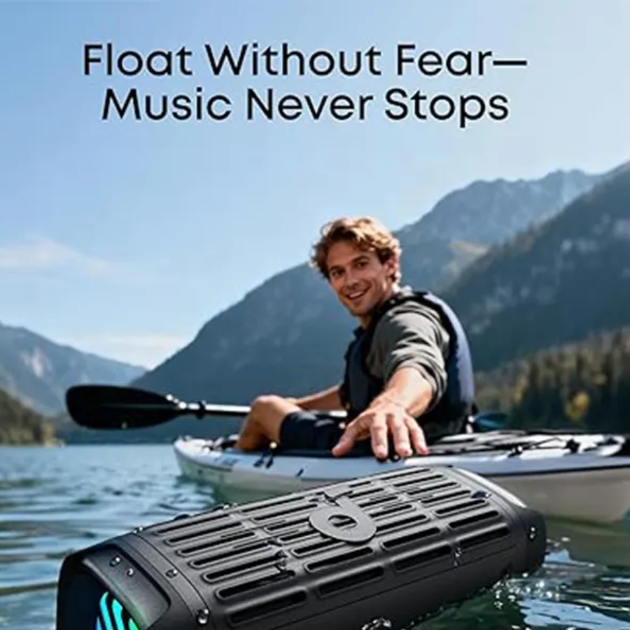 Soundcore Boom 3i Outdoor Bluetooth Speaker - 80W Powerful Bass & IPX7 Waterproof