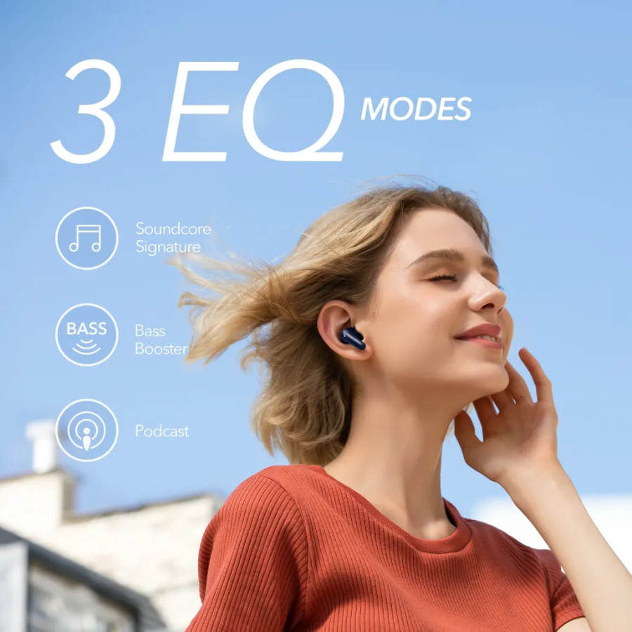 Soundcore by Anker Life P2 Mini سماعات أذن لاسلكية حقيقية - سماعات بلوتوث صغيرة الحجم مع 3 أوضاع للمعادلة الصوتية
