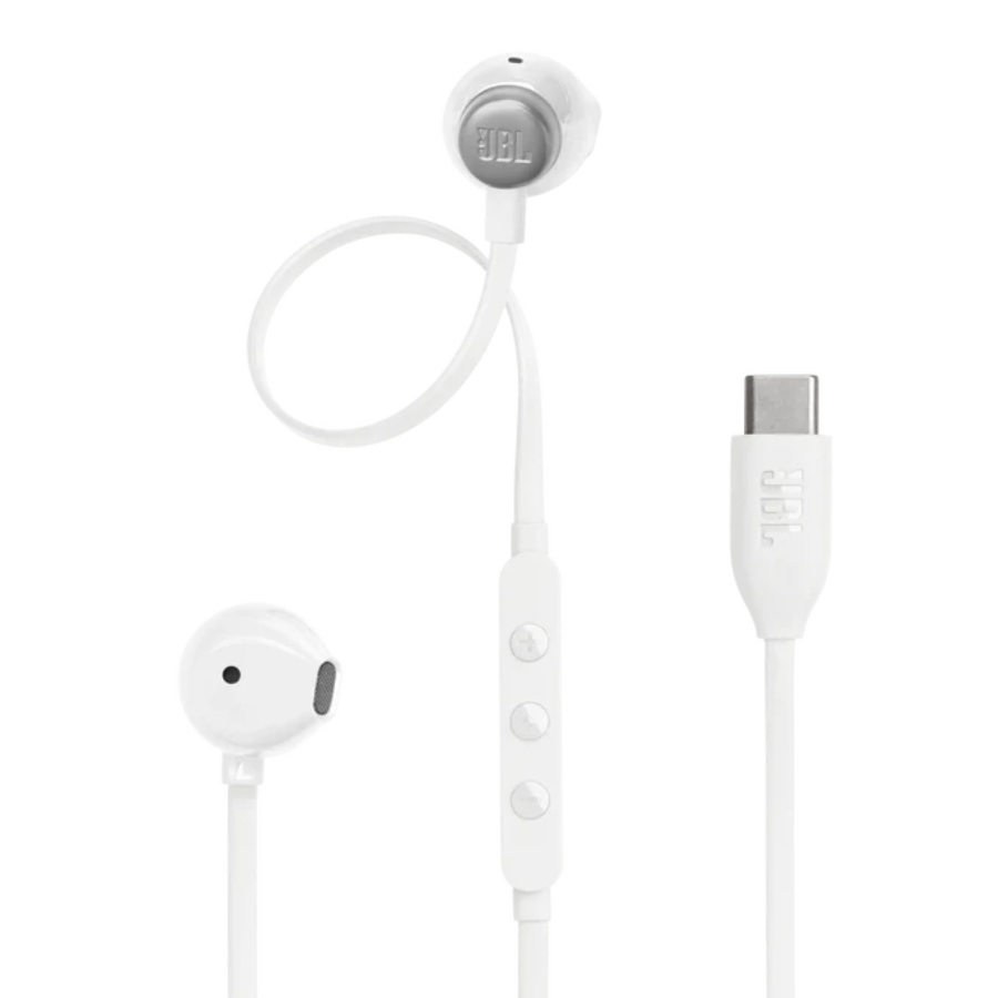 JBL Tune 305C USB-C Wired Earphones — Pure Bass Sound with Digital USB-C Audio