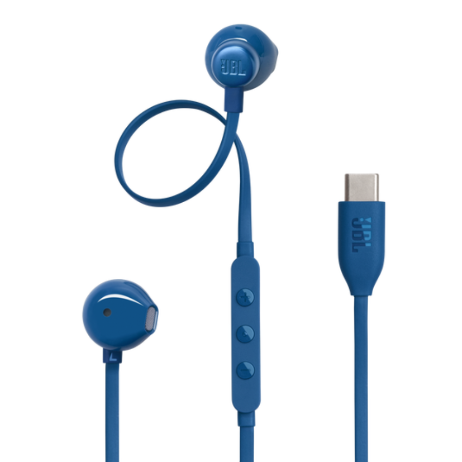 JBL Tune 305C USB-C Wired Earphones — Pure Bass Sound with Digital USB-C Audio