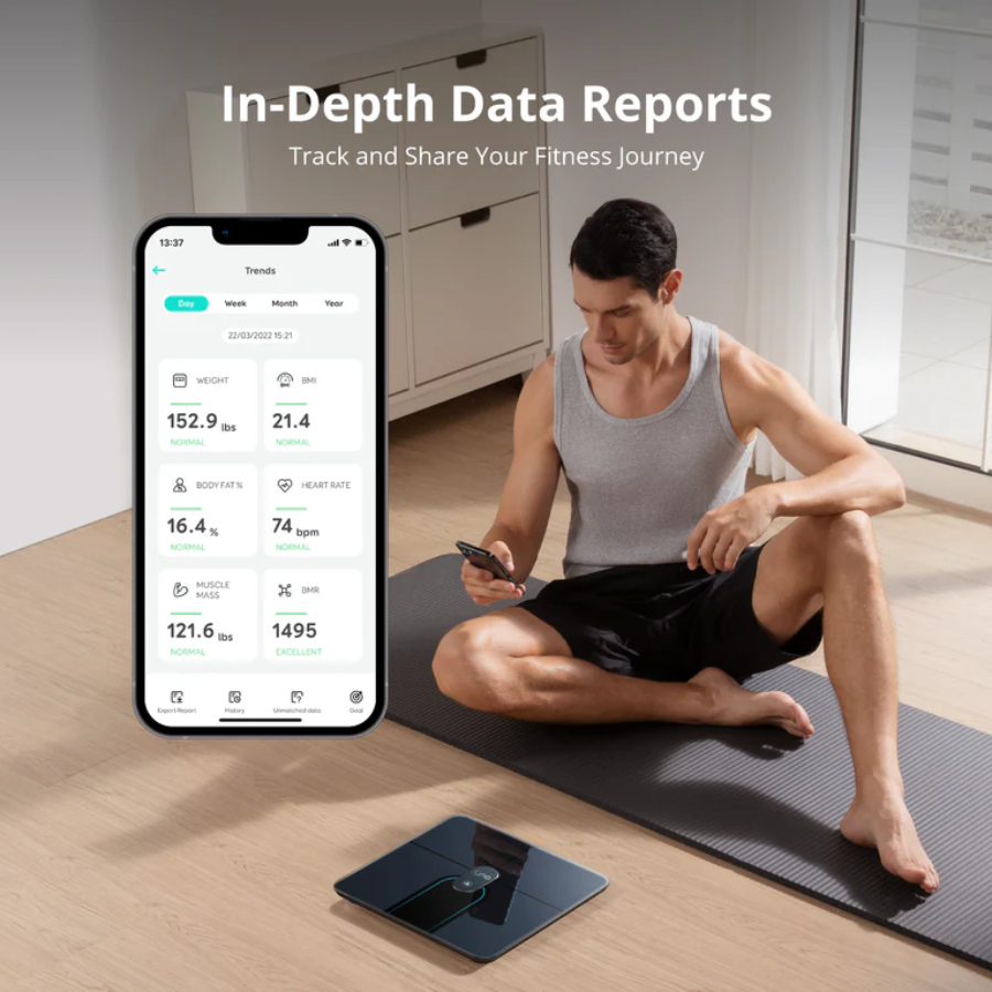 eufy Smart Scale P2 Pro Digital Health Scale - 16 Body Composition Measurements, Wi-Fi & Bluetooth, Heart Rate Monitor & 3D Virtual Body Model