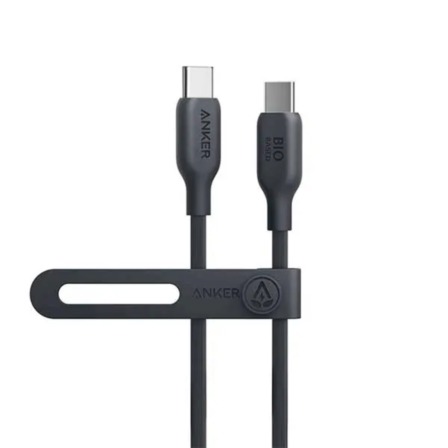 Anker 544 USB-C to USB-C Cable (Bio-Based) - 6ft (1.8m), 140W Fast Charging, Eco-Friendly & Ultra-Durable - Black