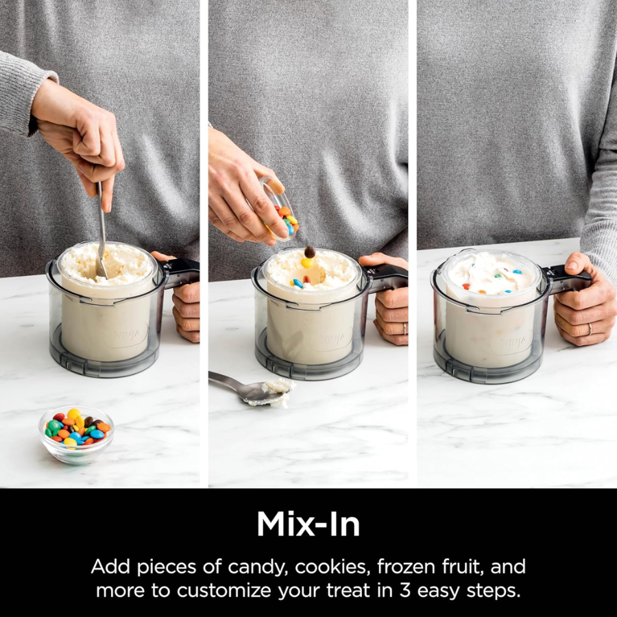 Ninja CREAMi Deluxe 11-in-1 Ice Cream & Frozen Treat Maker - Extra Large Capacity, 11 One-Touch Programs, Creamify Technology - Silver/Black