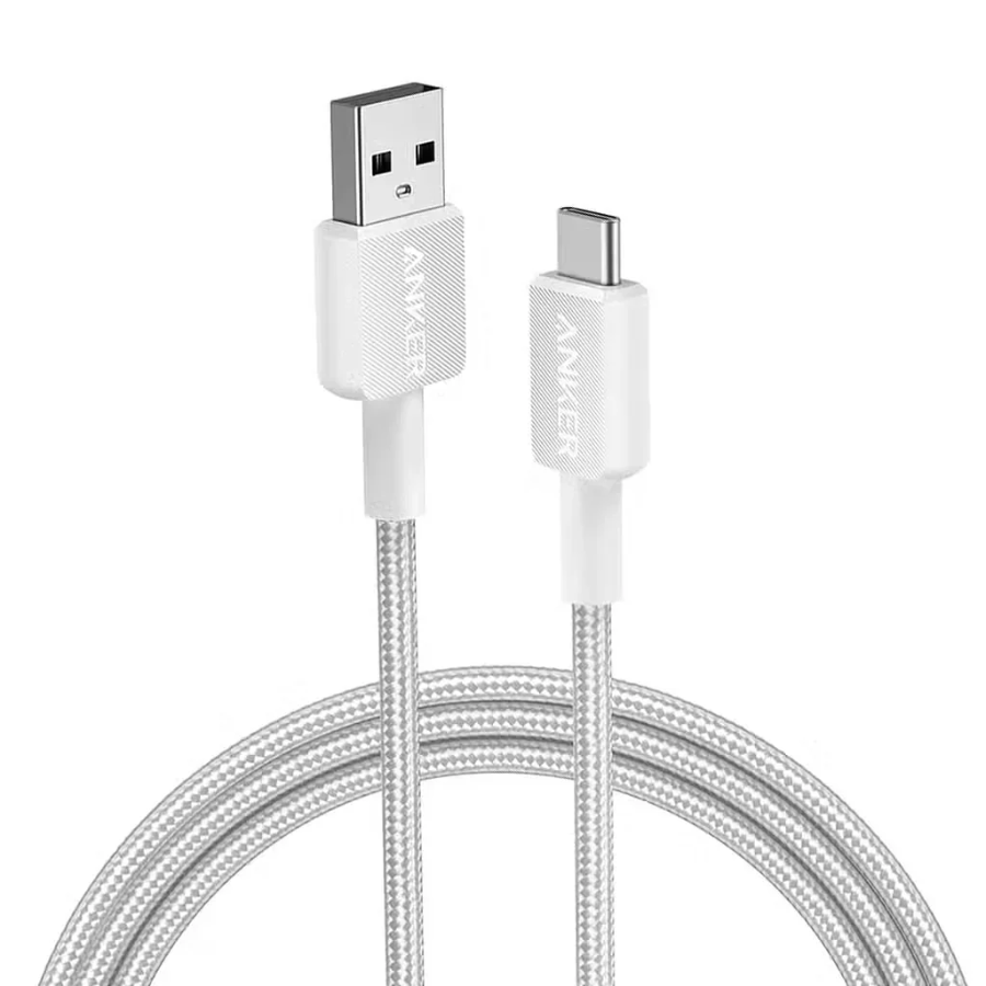 Anker 322 USB-A to USB-C Fast Charging Cable (0.9m) - Double-Braided Premium Nylon Cord, Ultra-Durable (Black)