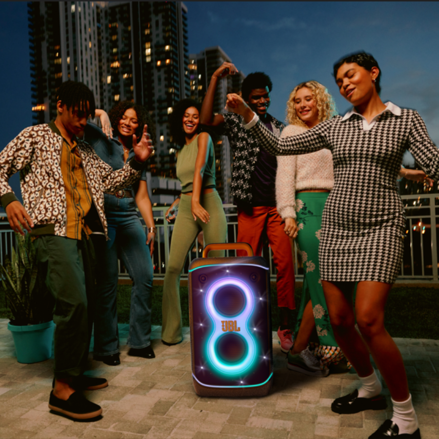 JBL PartyBox 520 Portable Wireless Speaker - Powerful JBL Pro Sound, Dynamic Light Show & IPX4 Splashproof