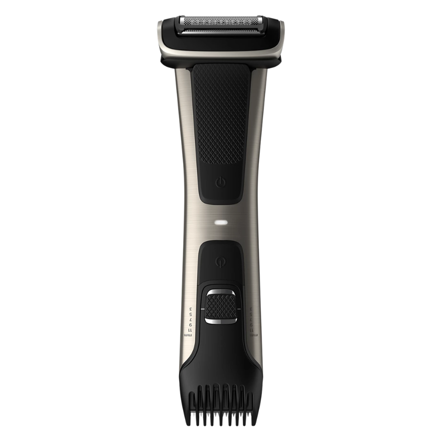 Philips Bodygroom Series 7000 - Dual-Sided Body Groomer (Shave & Trim), 4D Contour Following Shaver, 80 min Battery - BG7025/13