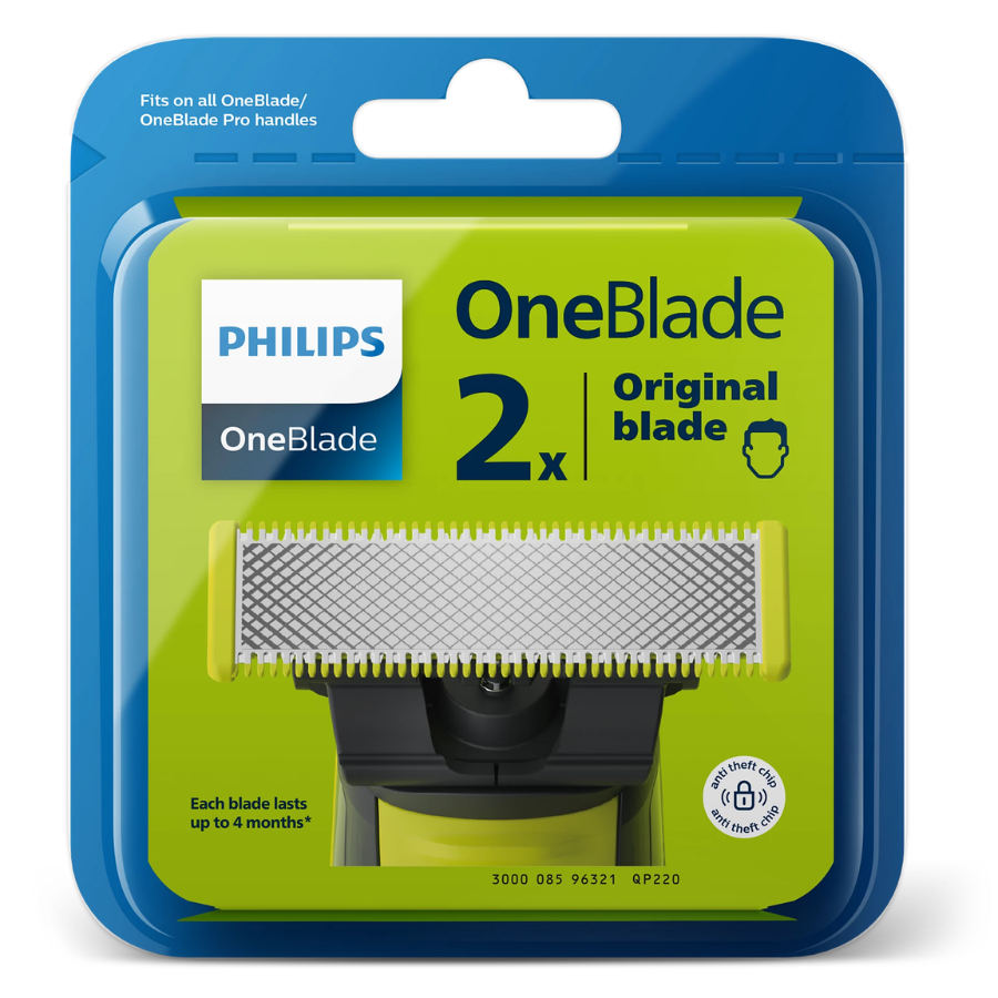 شفرة Philips OneBlade القابلة للاستبدال QP220/51 - عبوة من قطعتين