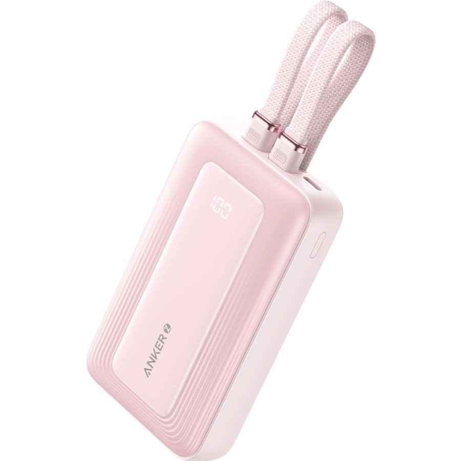 باوربانك أنكر زولو سعة 20000 مللي أمبير وشحن سريع بقدرة 30 واط - مزود بكابلات USB-C وLightning مدمجة