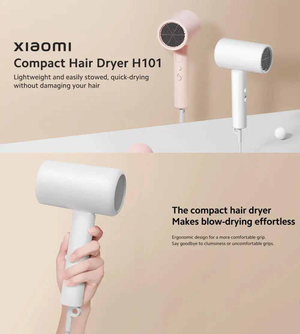 Xiaomi Compact Hair Dryer H101 — Lightweight Drying for Everyday Use